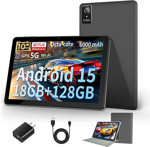 10-Inch Android 15 Tablet – 18GB ...