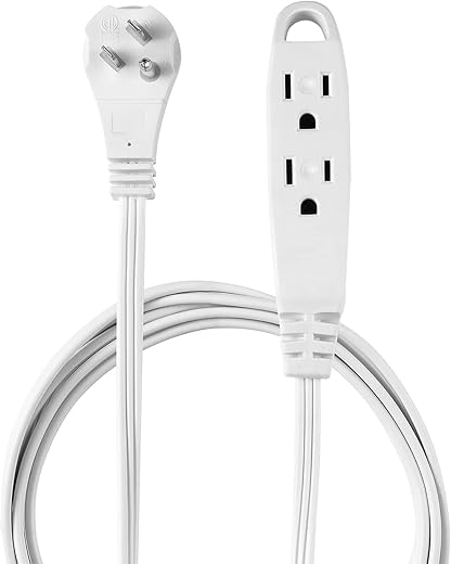 10ft Medium Duty 3-Outlet Indoor Extens...