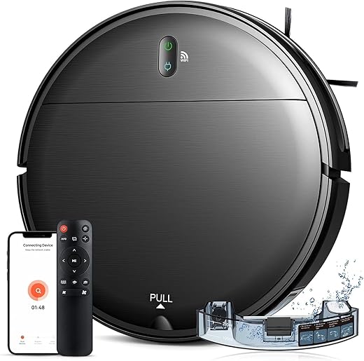 2-in-1 Robot Vacuum and Mop Combo with ...