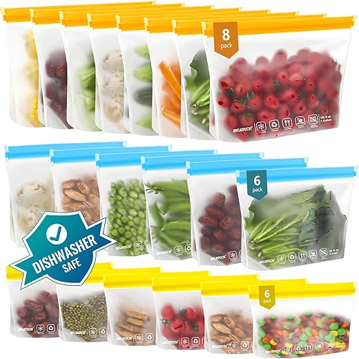 BPA-Free Reusable Freezer Bags – ...