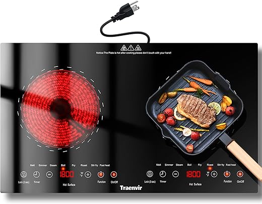 24″ 2-Burner Electric Cooktop wit...