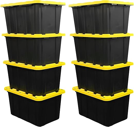 Heavy Duty 27-Gallon Black & Yello...