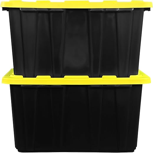 Heavy Duty 27-Gallon Black & Yello...