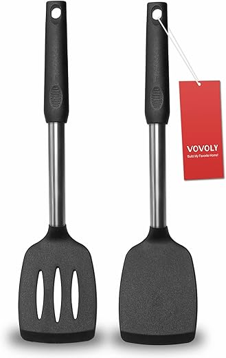 Silicone Spatula Set – 2 Pack Non...