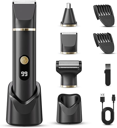 Waterproof Beard & Body Trimmer for...