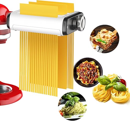 3-in-1 Pasta Maker Attachment for Kitch...