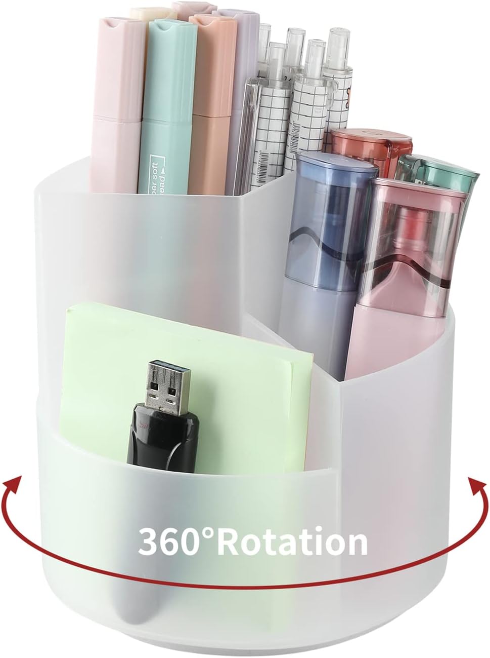 360-Degree Spinning Desk Pen Holder ...