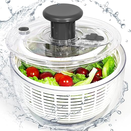 Non-Slip 3.6L Salad Spinner – Eas...