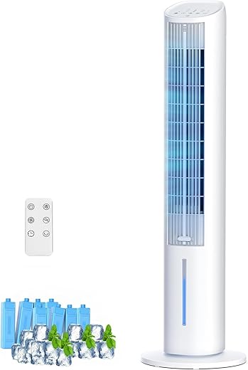 4-in-1 Bladeless Tower Air Cooler with ...
