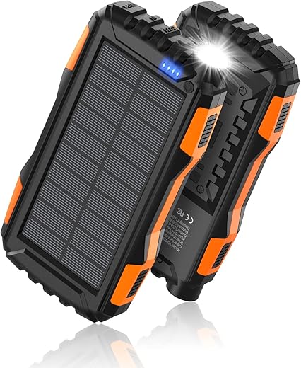 Solar Power Bank 42800mAh | Fast Chargi...