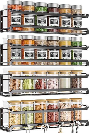 4-Pack Wall-Mounted Spice Rack – ...