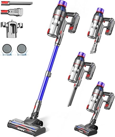 Powerful Cordless Stick Vacuum – ...