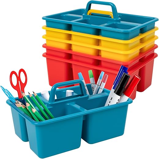 6-Pack Portable Classroom Art Caddy wit...