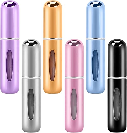 6-Pack Refillable 5ml Travel Perfume At...