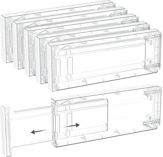 Adjustable 5-Pack Drawer Dividers for C...