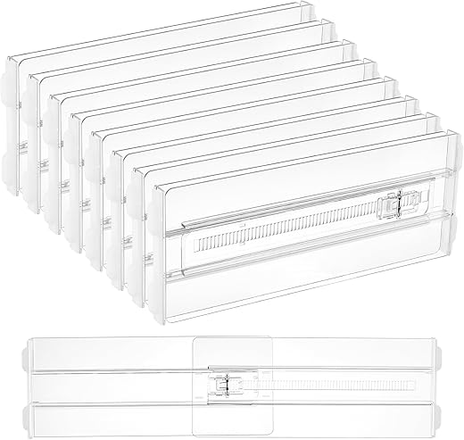 Adjustable 8-Pack Drawer Dividers for C...