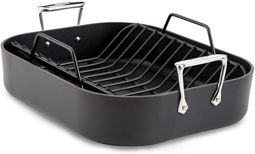 All-Clad HA1 Nonstick Roaster with Rack...
