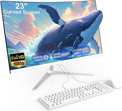 23.8″ Curved All-in-One Desktop P...