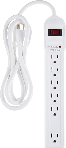 Amazon Basics 6-Outlet Surge Protector ...