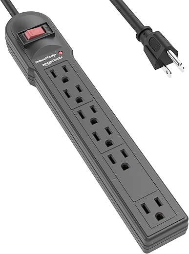 Amazon Basics 6-Outlet Surge Protector ...