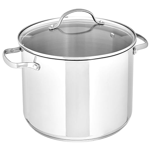 8-Quart Stainless Steel Stock Pot with ...