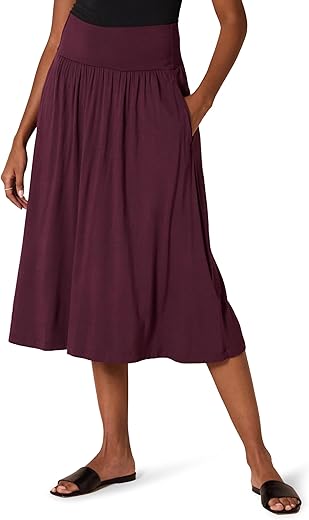 Women’s Midi Jersey Skirt by Amaz...