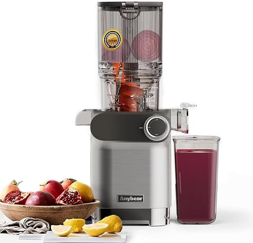 Anybear 200W Cold Press Juicer with Lar...