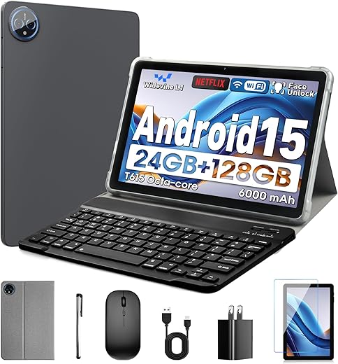 10″ Android 15 Tablet, 24GB RAM, ...