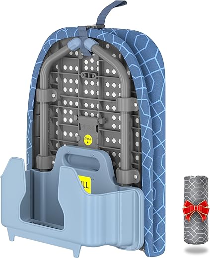 Compact Foldable Ironing Board with Iro...