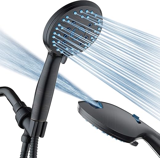 AquaCare 8-Mode Handheld Shower Head wi...