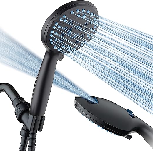 AquaCare 8-Mode Handheld Shower Head wi...