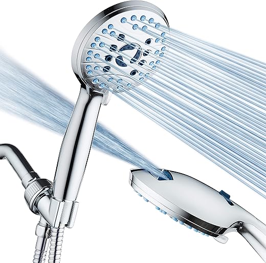 AquaCare 8-Mode Handheld Shower Head wi...