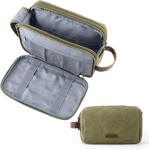 Large Water-Resistant Canvas Toiletry B...