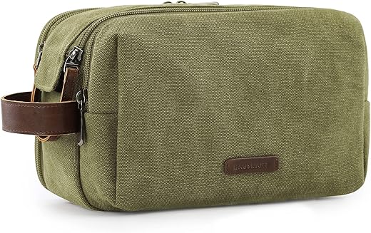 Water-Resistant Canvas Toiletry Bag for...