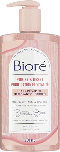 Bioré Rose Quartz & Charcoal Cleans...