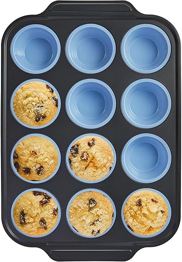 Silicone Muffin Pan with Metal Frame &#...