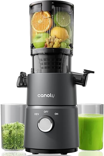 Canoly 350W Cold Press Juicer with 4.5&...