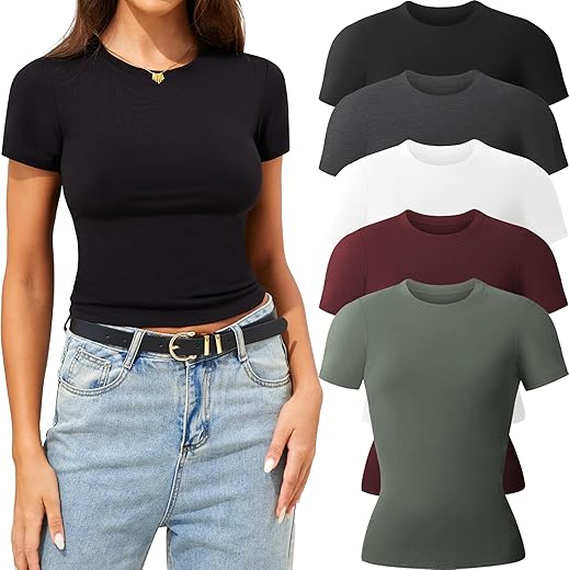 Women’s Casual Crew Neck T-Shirts...