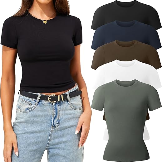 Women’s Casual Crew Neck T-Shirts...