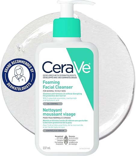 CeraVe Foaming Face Cleanser with Hyalu...