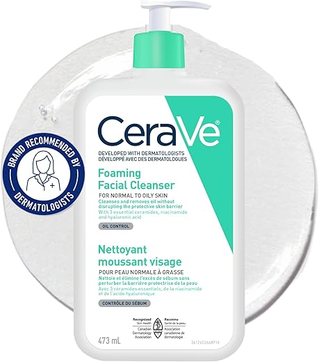 CeraVe Foaming Face Wash – Gentle...