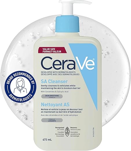 CeraVe Salicylic Acid Cleanser for Smoo...
