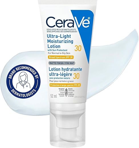 CeraVe Ultra-Light Face Moisturizer SPF...