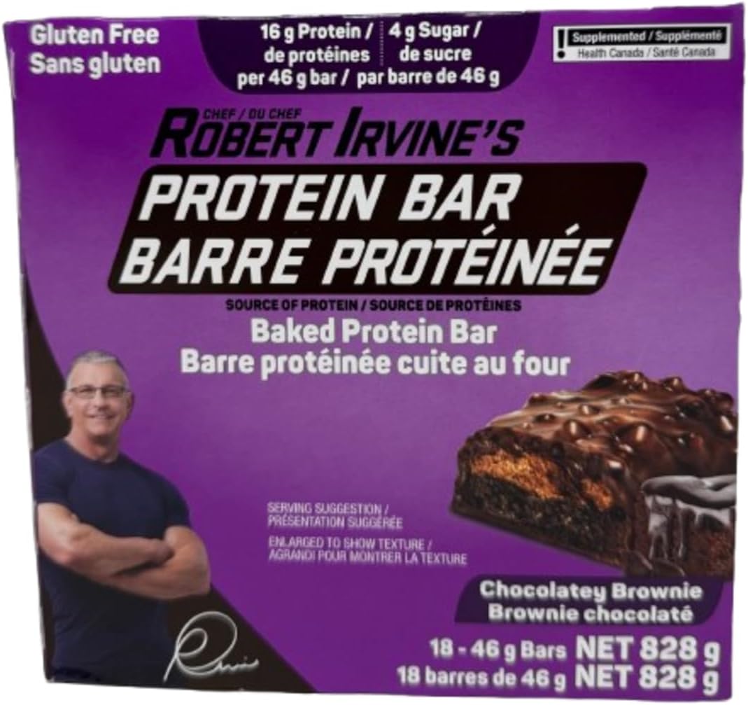 Chocolatey Brownie Protein Bars by Chef...