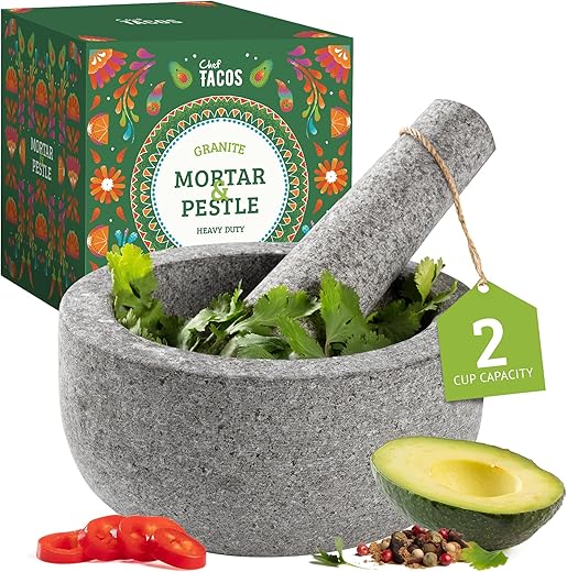 Granite Mortar and Pestle Set – 6...
