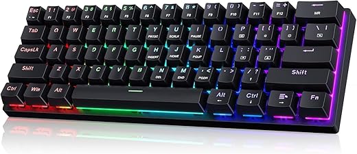 Compact 60% Mechanical Gaming Keyboard ...