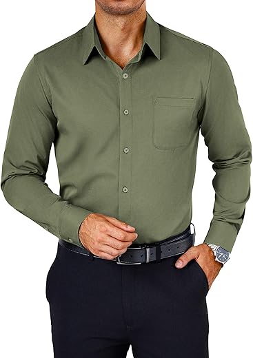 Men’s Long Sleeve Non-Iron Casual...