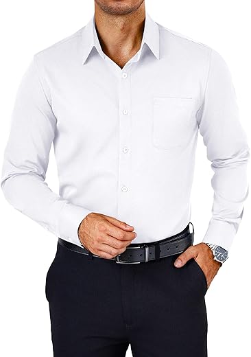 COOFANDY Men’s Long Sleeve Non-Ir...