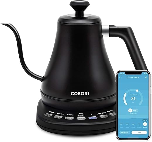 COSORI Smart Bluetooth Gooseneck Kettle...