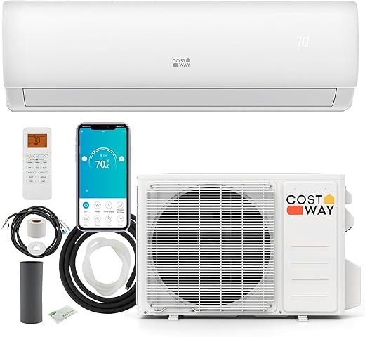 COSTWAY 11500 BTU Mini Split AC & ...